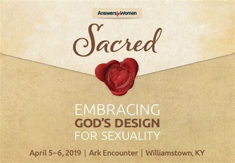Sacred Embracing God’s Design For Sexuality Answers In Genesis