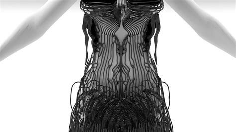 front detail 3d fashion fast fashion 3d printed dress modern victorian new inventions
