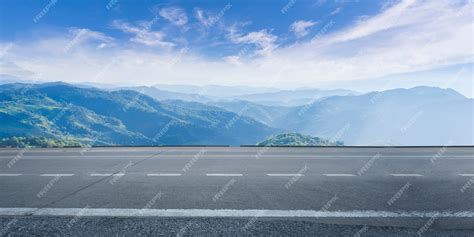 Premium Photo Empty Highway Asphalt Road And Beautiful Sky