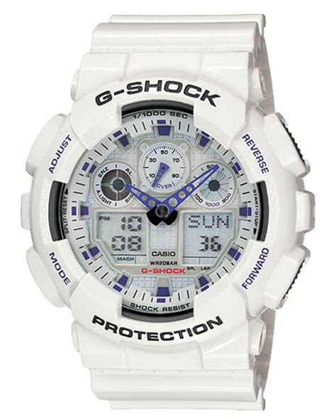 Casio Womens G Shock Classic Series White Watch Ga100a 7a Alexander Clocks And Watches