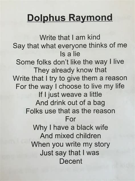 Character Poems