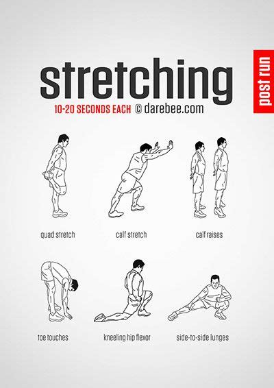 Post Run Stretching Runners Workout Senior Fitness Stretches For