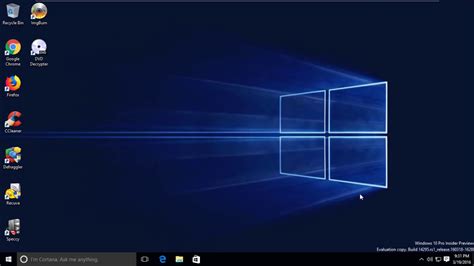 Windows 10 Pro Insider Preview Build 14295 In Vmware Workstation Pro
