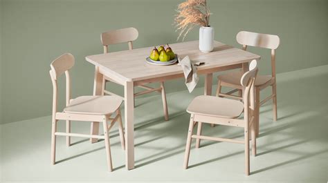 Comfortable chairs mean more time concentrating on the job in hand rather than the pain in your back. Dining Room Table & Chair Sets - IKEA