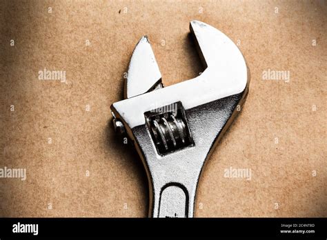 Adjustable Wrench Isolated Spanner Toolkit Stock Photo Alamy
