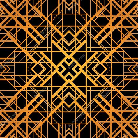 Art Deco Style Vector Geometric Pattern — Stock Vector © Mazeina 38094455