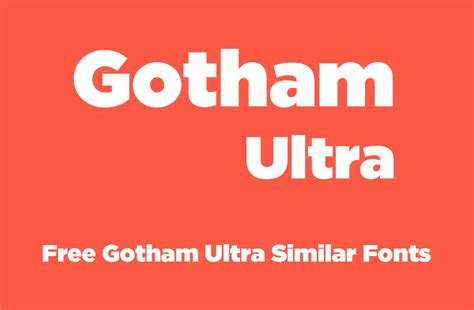 Gotham Ultra Free Fonts Download Fonts