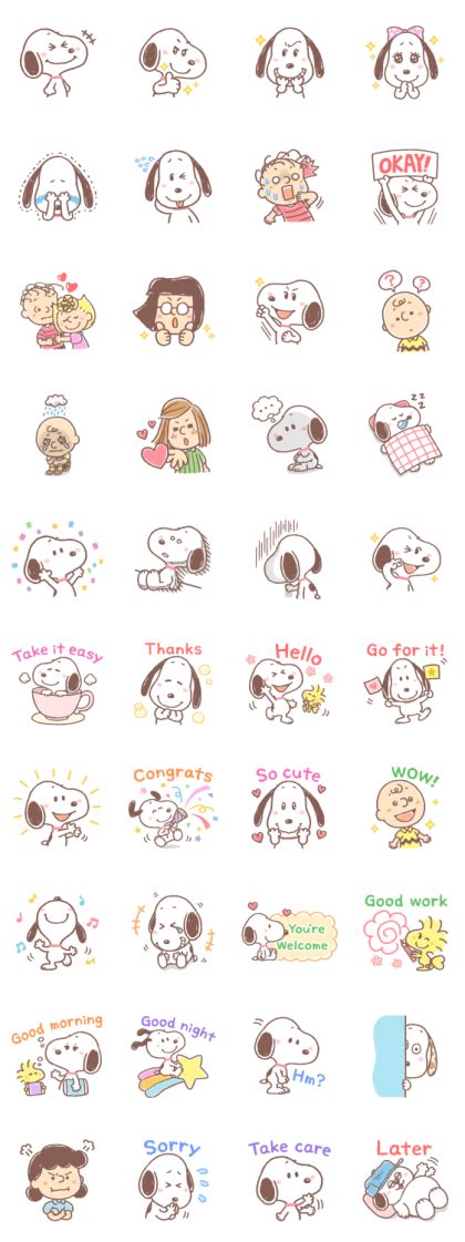 Sticker Day Snoopy Line Whatsapp Sticker  Png