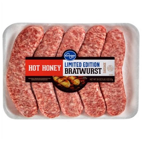Kroger Hot Honey Limited Edition Bratwurst Sausage 18 Oz Kroger