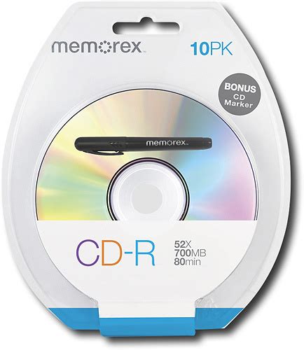 Customer Reviews Memorex 10 Pack 52x Cd R Disc Blister With Bonus Cd