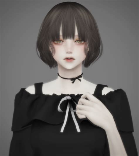 Japanese Style Short Hair With Fringe For The Sims 4 The Sims