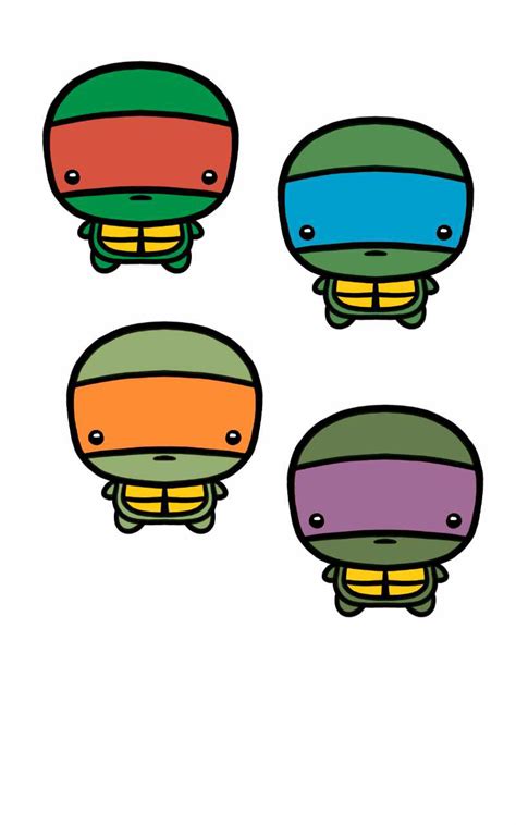 Tmnt Kawaii Turtle Cute Chibi Drawings Kawaii Chibi
