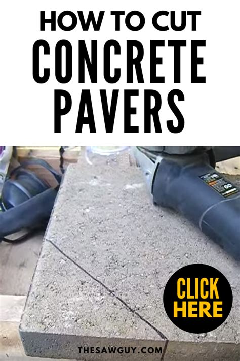 How To Cut Concrete Pavers By Hand And Powertool Techniques Concrete