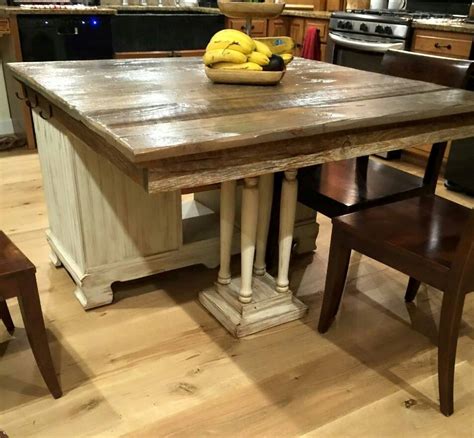 See more ideas about rustic kitchen island, rustic kitchen, flip top table. From Buffet to Rustic Kitchen Island | Hometalk