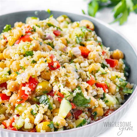 Mediterranean Quinoa Salad Recipe Quick Easy Wholesome Yum