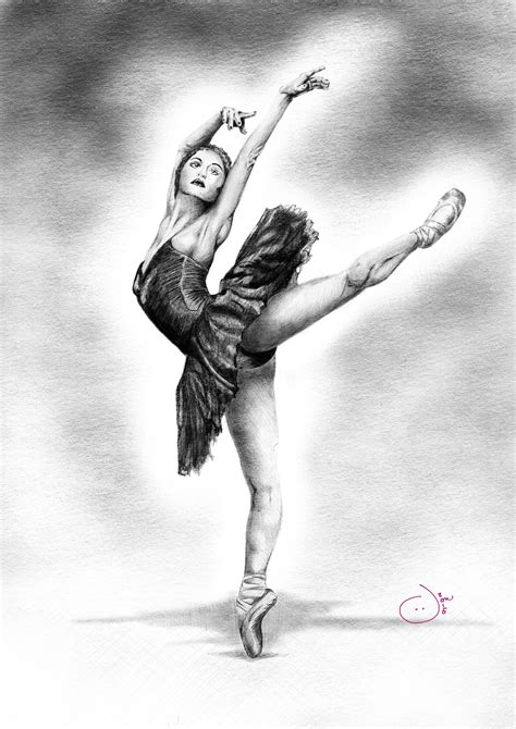Ballerina Figure Drawing Drawings Art