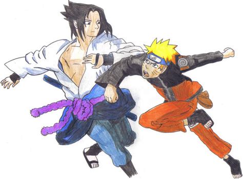 Sasuke And Naruto Fighting By Chadwick351 On Deviantart
