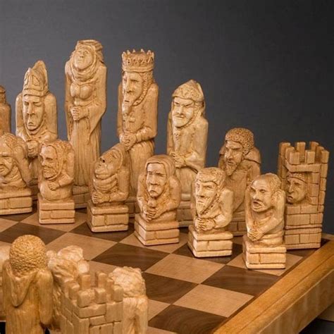 Medieval Character Chess Set Etsy In 2021 Chess Set Medieval Chess