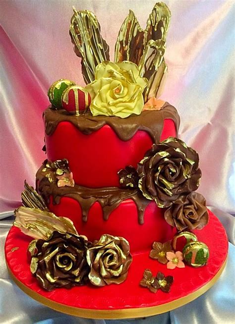 chocolate decadence decorated cake by cakes by deborah cakesdecor