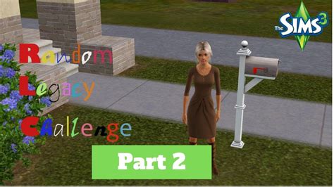 Sims 3 Random Legacy Challenge Part 2 First Things First Youtube