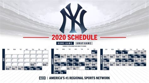 Yes Network Your 2020 60 Game New York Yankees Schedule Facebook