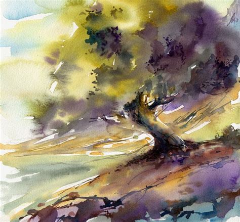 Andrew Geeson Watercolor Landscape Paintings Watercolor Canvas