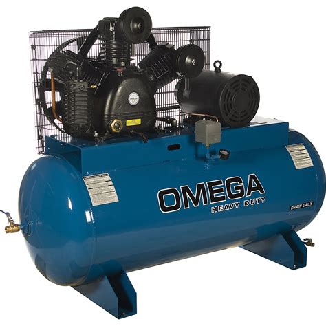 Omega Compressors Industrial Series Air Compressors Horizontal