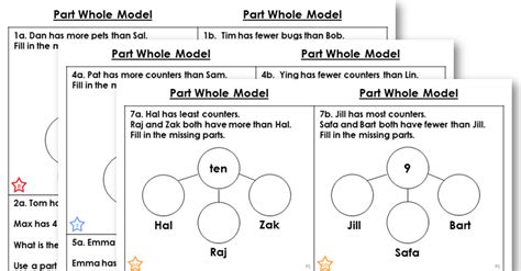 Part Whole Model Worksheets