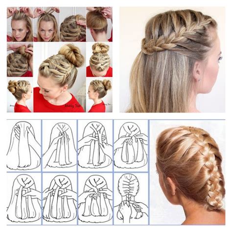 Separate this section into 3 strands crossing right over middle and then left over middle, as if you were doing a basic braid. 10 Stylish French Braid Hairstyle Tutorials - FashionShala