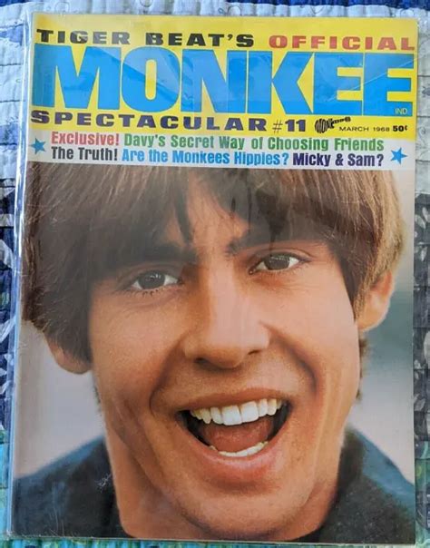 1968 March Tiger Beats Official Monkee Spectacular Magazine 11 L 5468 1995 Picclick