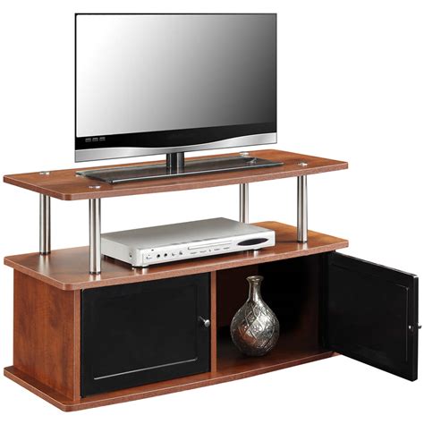 Convenience Concepts Designs2go Tv Stand With Two Cabinets In Cherry