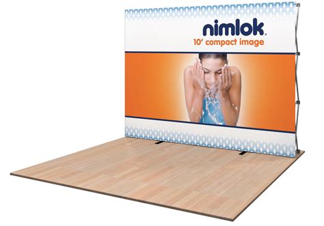 Compact Image 10ft Tension Fabric Display | Fabric display, Trade show display, Portable display