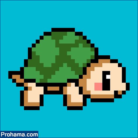 Easy Pixel Art Turtle Animals Pixel Art