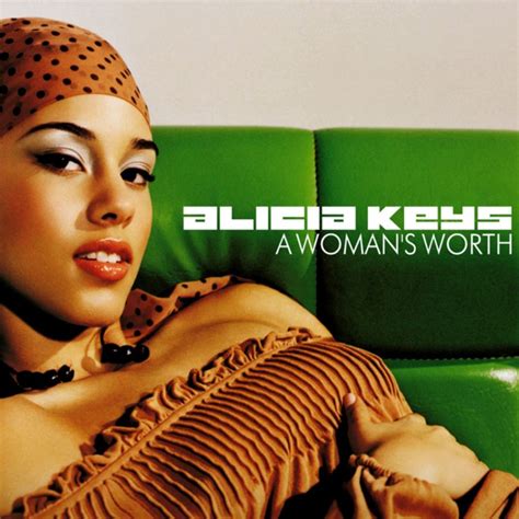 Carátula Frontal De Alicia Keys A Womans Worth Cd Single Portada