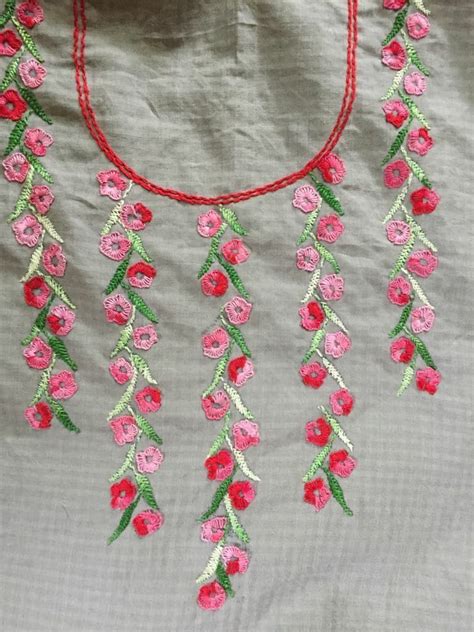 1 Hand Embroidery Designs For Neck Design For Dresses Beautiful