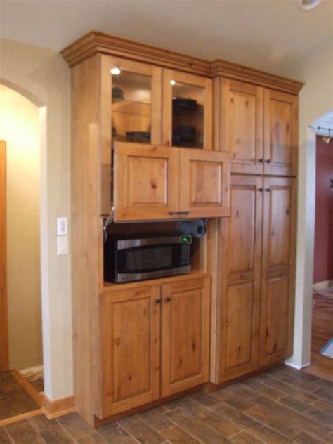 Kitchen corner wall cabinets (93). Brilliant Oak Wooden Built In Custom Tall Microwave ...
