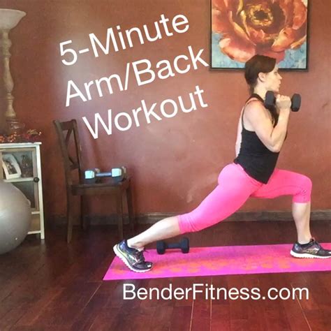 5 Minute Arm And Back Workout Bender Fitness