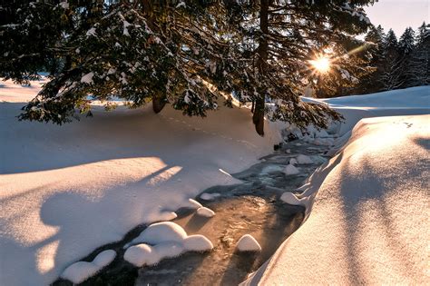 Winter Schöne Landschaft Bilder Kaufen Stimmungs Foto Als Fineart