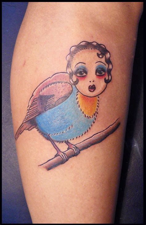 Bird With Girl Face Tattoos For Girls Tattoomagz