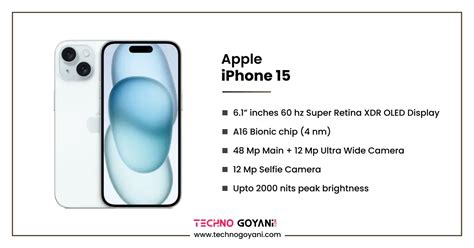 Apple Iphone 15 Price Full Specifications And Release Date Techno Goyani