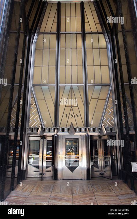 Main Entrance To The Chrysler Building Midtown Manhattan New York