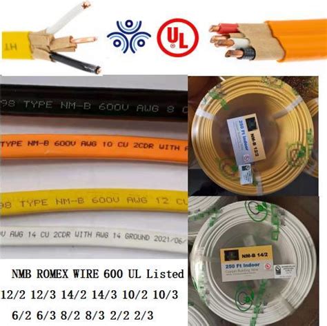 V Building Wire Romex Nm B Cable Wire With Ul