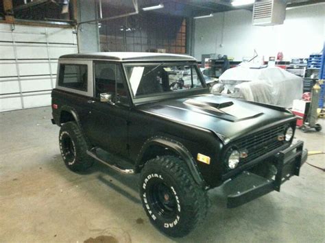 1967 Ford Bronco Completely Restored By Bluezcustomz Flat Black Paint