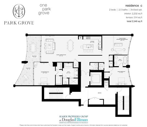 Park Grove Floor Plans Luxury Waterfront Condos In Miami