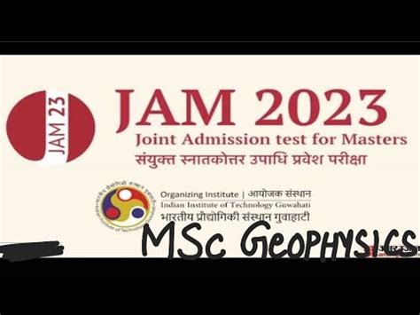 MSc Geophysics From IIT Via IIT JAM PHYSICS Iitjam Geophysics Iit