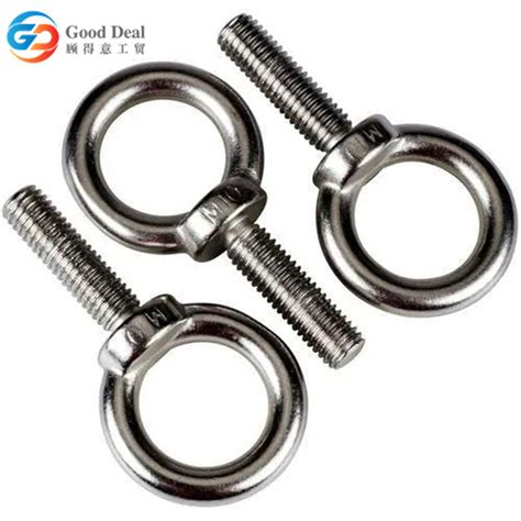 Hot Dip Galvanized Forged Thimble Eye Bolt G For Pole Line