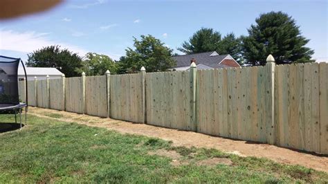 6ft Wooden Privacy Fence In Warsaw Va Quality Fence Company In