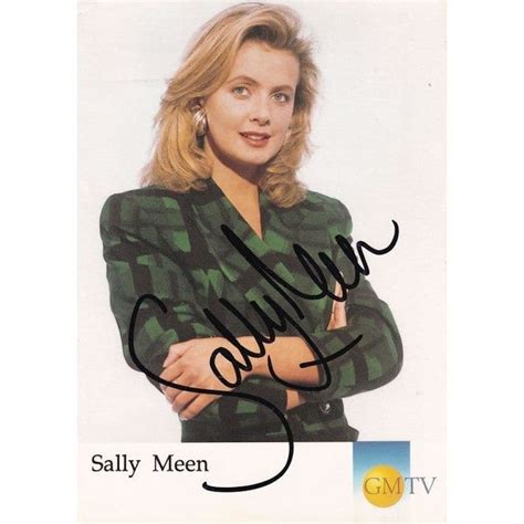 sally meen gmtv hand signed cast card photo on ebid united states 219162467