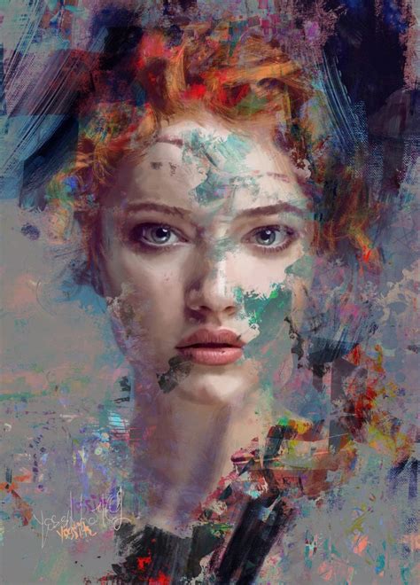 Look At Me I Am Here Acrylic Painting By Yossi Kotler Abstract