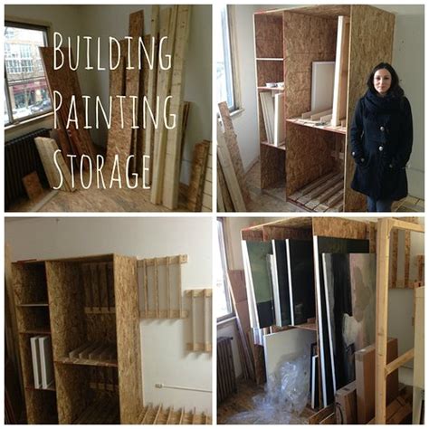 Creating Studio Storage For Large And Medium Paintings